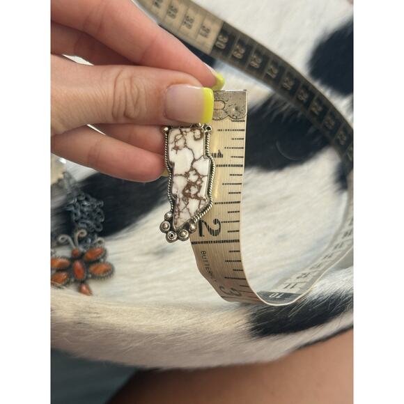 Native American Sw Sterling Silver Wild Horse🤎🤍 Lightning Bolt Pendant⚡️ - Picture 9 of 10